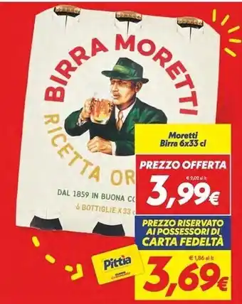 Moretti birra