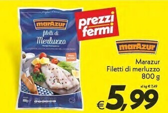 Iper Super Conveniente Marazur filetti di merluzzo offerta