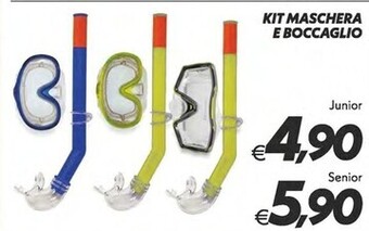 Kit maschera e boccaglio