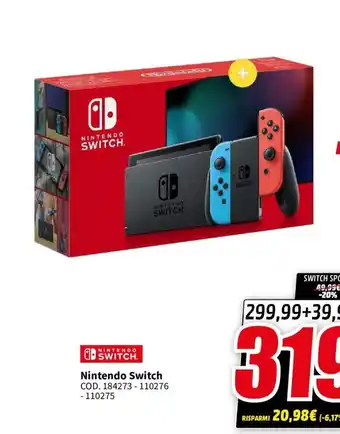 Nintendo Switch COD. 184273-110276 -110275