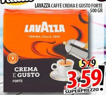 Il Genio Supermercato LAVAZZA CAFFÈ CREMA E GUSTO FORTE 500 GR offerta