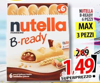 Il Genio Supermercato NUTELLA B-READY 6 PEZZI offerta