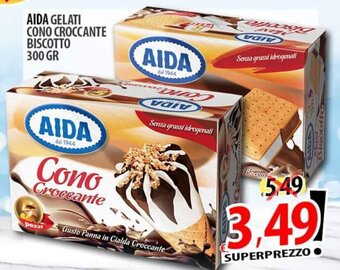 AIDA GELATI CONO CROCCANTE BISCOTTO 300 GR