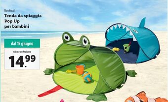 Lidl Rocktrail Tenda da spiaggia Pop Up per bambini offerta