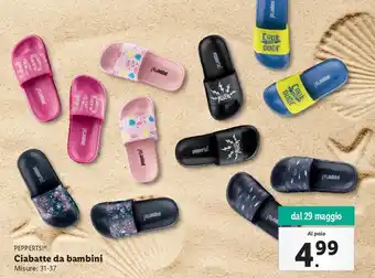 Lidl Ciabatte da bambini Misure: 31-37 offerta
