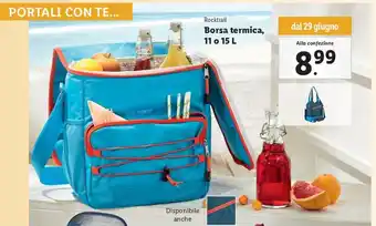 Lidl Rocktrail Borsa termica, 11 o 15L offerta