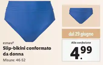 Slip-bikini conformato da donna Misure: 46-52