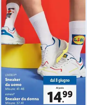 Lidl LIVERGYⓇ Sneaker da uomo Misure: 41-46 offerta