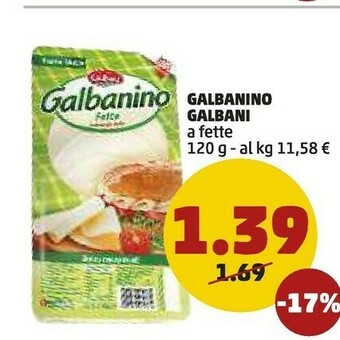 PENNY Galbani Galbanino Fette Formaggio Dolce 120 G(ml) offerta