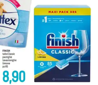 FINISH tabs Classic pastiglie lavastoviglie limone pz 85