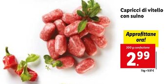 Lidl Capricci di vitello con suino offerta