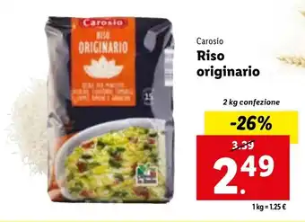 Lidl Riso originario 2 kg confezione offerta