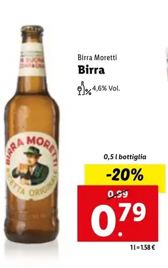 Lidl Birra 0,5 l bottiglia offerta