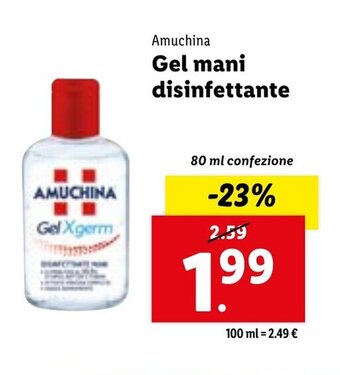 Amuchina Gel mani disinfettante 80 ml confezione
