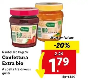 Lidl 260 g confezione Confettura Extra bio offerta