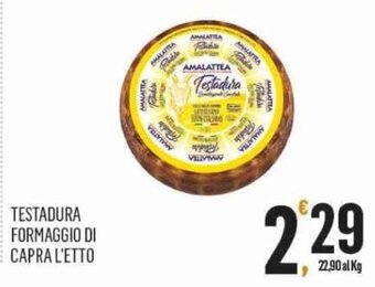 Vibian TESTADURA FORMAGGIO DI CAPRA L'ETTO offerta