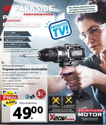 Lidl Trapano avvitatore ricaricabile offerta