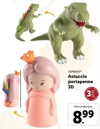 Lidl Astuccio portapenne 3D offerta