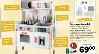 Lidl Cucina per bambini 77 x 97 x 30 cm (L x A x P) offerta