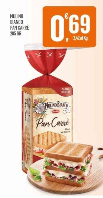 Vibian MULINO BIANCO PAN CARRÈ 285 GR offerta