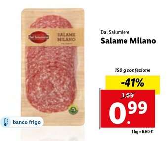 Lidl SALAME MILANO offerta