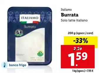 Lidl Burrata 200 g (sgocc.) conf. offerta