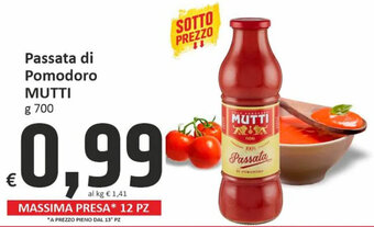 Passata di Pomodoro MUTTI g 700