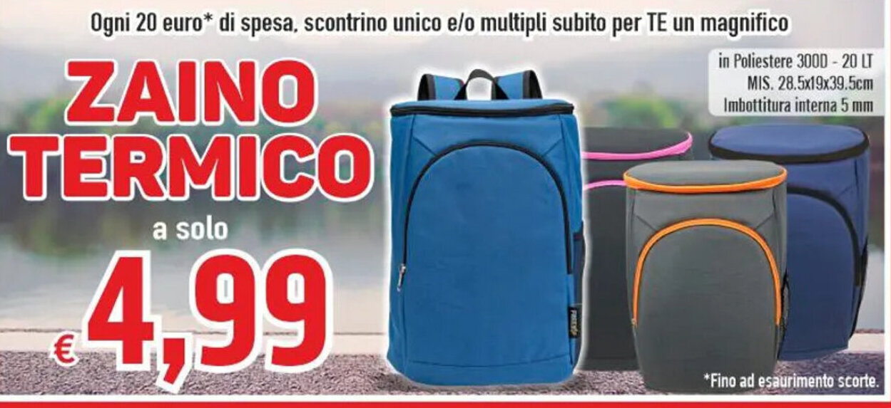 Paghi Poco ZAINO TERMICO offerta