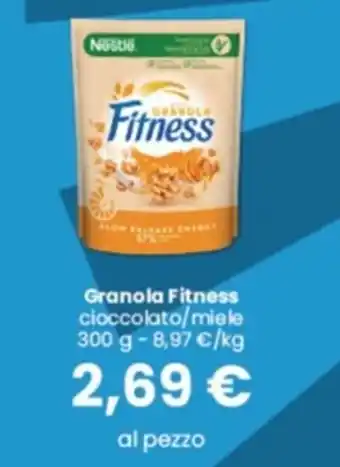 Interspar Granola Fitness cioccolato/miele 300 g offerta