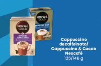 Interspar cappuccino decaffeinato/ Cappuccino & Cacao Nescafè 125/148 g offerta