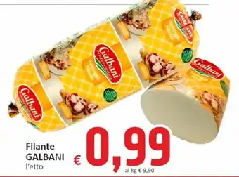 Paghi Poco Filante GALBANI offerta