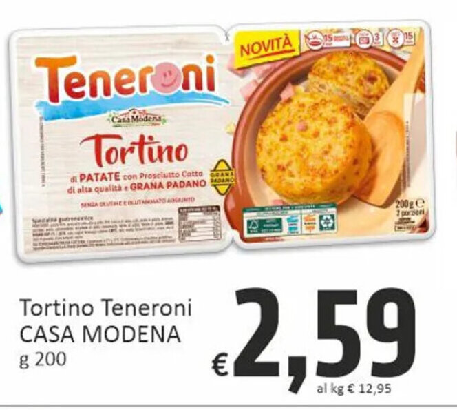 Paghi Poco Tortino Teneroni CASA MODENA g 200 offerta