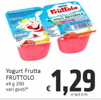 Yogurt Frutta FRUTTOLO x4 g 200 vari gusti*