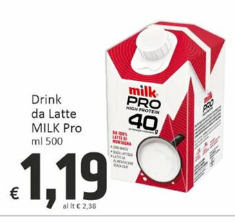 Paghi Poco Drink da Latte MILK Pro ml 500 offerta