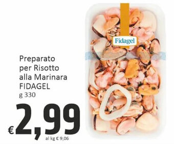 Paghi Poco Preparato per Risotto alla Marinara FIDAGEL g 330 offerta
