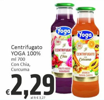 Centrifugato YOGA 100% ml 700 Con Chia, Curcuma