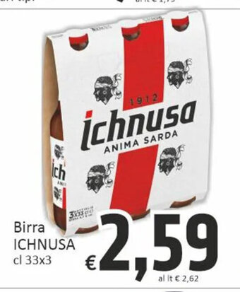 Birra ICHNUSA cl 33x3