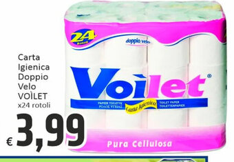 Paghi Poco Carta Igienica Doppio Velo VOILET x24 rotoli offerta