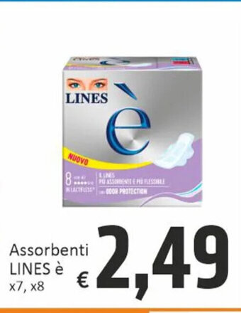 Assorbenti LINES è x7, x8