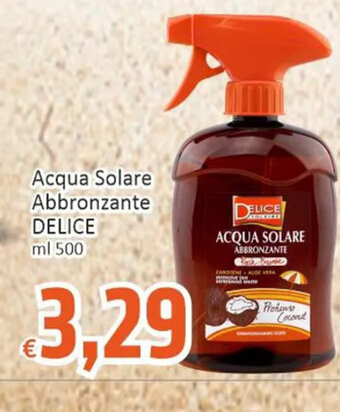 Paghi Poco Acqua Solare Abbronzante DELICE ml 500 offerta