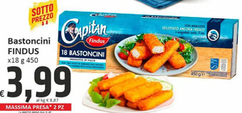 Paghi Poco Bastoncini FINDUS x18 g 450 offerta