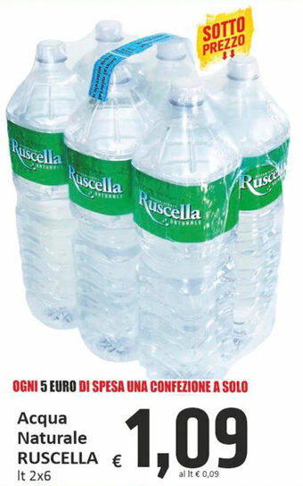 Paghi Poco Acqua Naturale RUSCELLA It 2x6 offerta