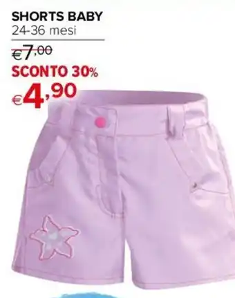 Iperal SHORTS BABY 24-36 mesi offerta