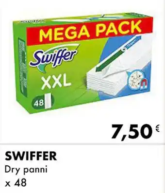 Iper Tosano SWIFFER Dry panni x 48 offerta