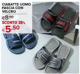 CIABATTE UOMO FASCIA CON VELCRO