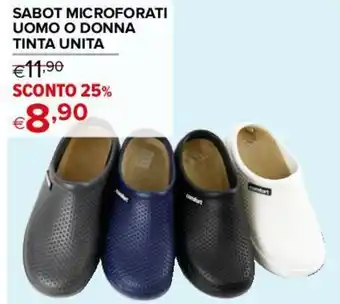SABOT MICROFORATI UOMO O DONNA TINTA UNITA