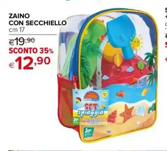 ZAINO CON SECCHIELLO cm 17