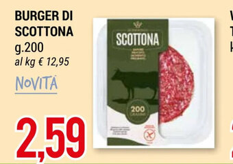 Hardis BURGER DI SCOTTONA g. 200 offerta