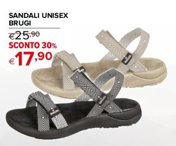 Iperal SANDALI UNISEX BRUGI offerta