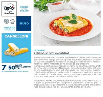 Deco Supermercati CANNELLONI FARCITI RICOTTA E SPINACI offerta